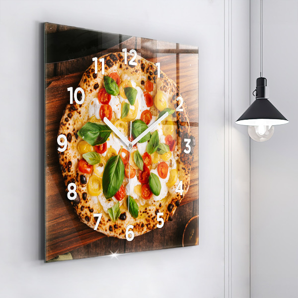 Orologio quadrato pizza italiana