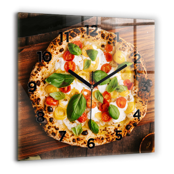 Orologio quadrato pizza italiana