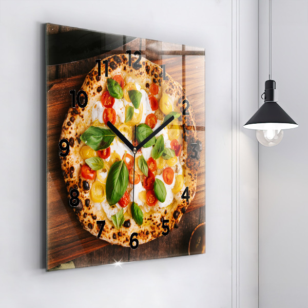 Orologio quadrato pizza italiana