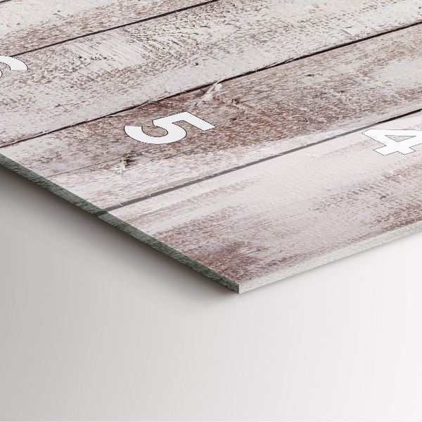 Orologio quadrato Tavole di legno chiaro