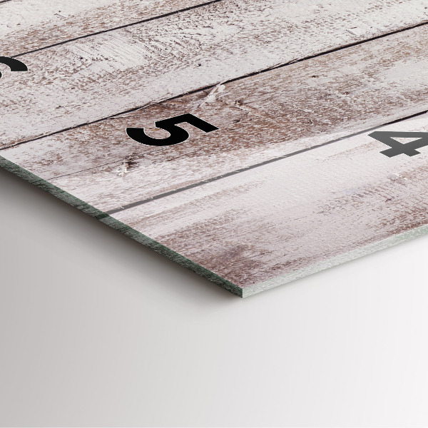 Orologio quadrato Tavole di legno chiaro