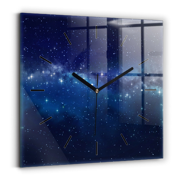 Orologio quadrato Stelle del cielo scuro