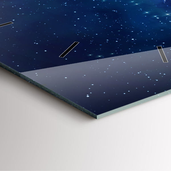 Orologio quadrato Stelle del cielo scuro