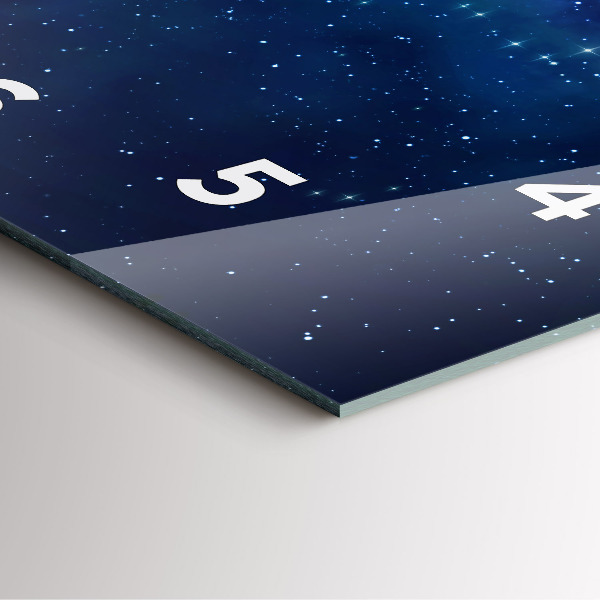 Orologio quadrato Stelle del cielo scuro