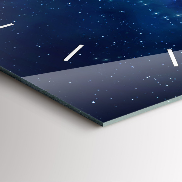 Orologio quadrato Stelle del cielo scuro