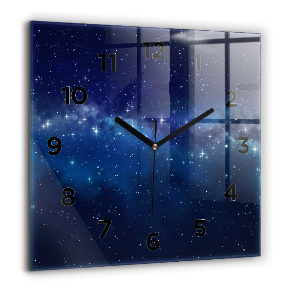 Orologio quadrato Stelle del cielo scuro