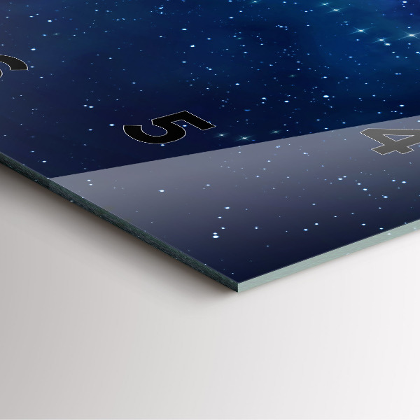 Orologio quadrato Stelle del cielo scuro