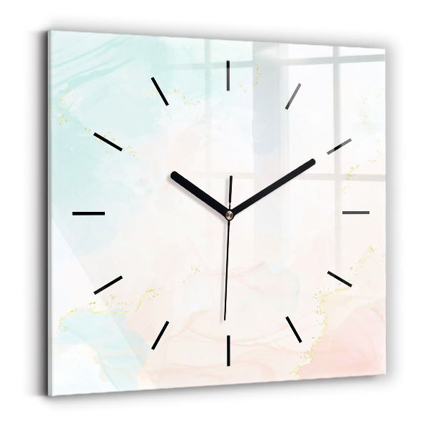 Orologio quadrato Marmo acquerello