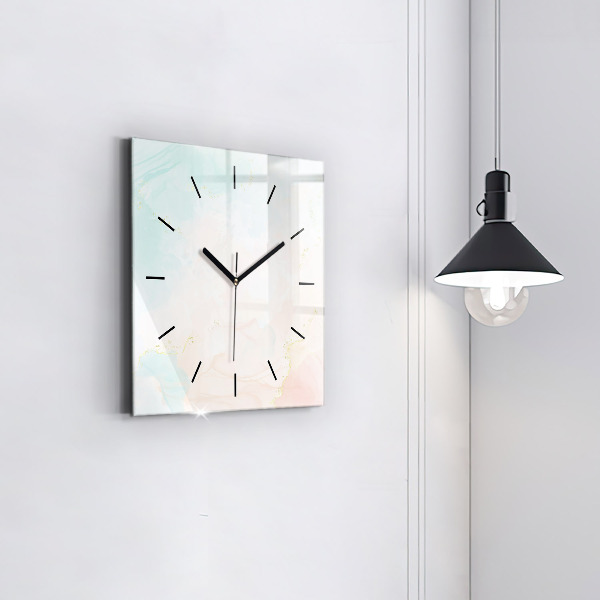 Orologio quadrato Marmo acquerello