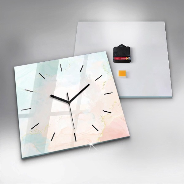 Orologio quadrato Marmo acquerello