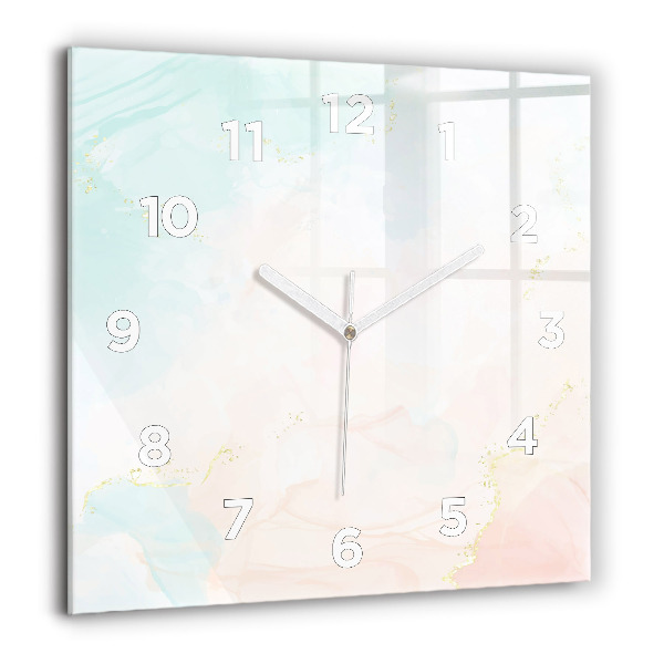 Orologio quadrato Marmo acquerello