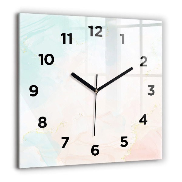 Orologio quadrato Marmo acquerello