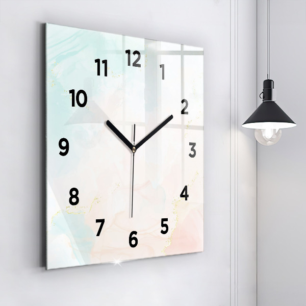 Orologio quadrato Marmo acquerello