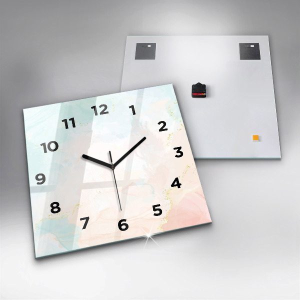 Orologio quadrato Marmo acquerello