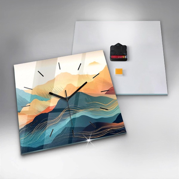 Orologio quadrato Paesaggio montano