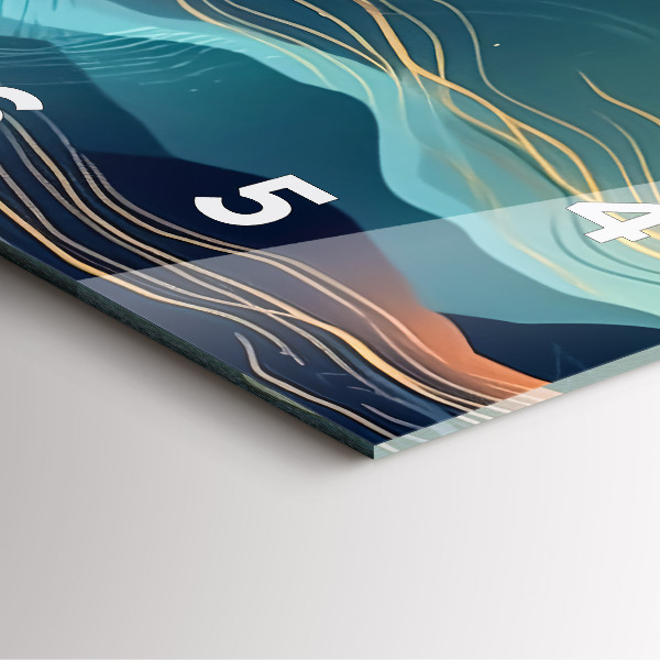 Orologio quadrato Paesaggio montano