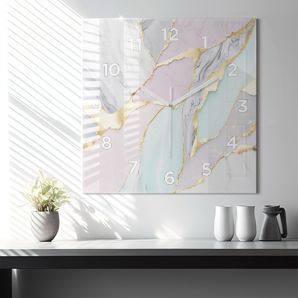 Orologio quadrato Modello in marmo