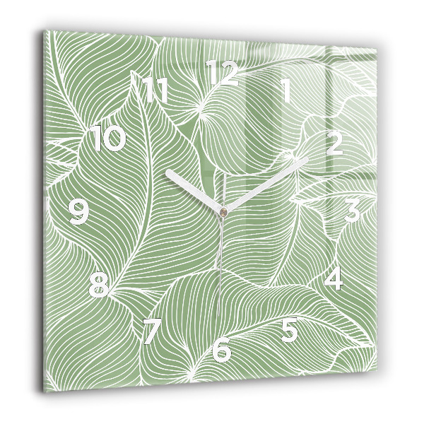 Orologio quadrato Foglie modello natura