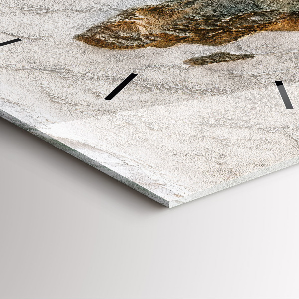 Orologio quadrato Mappa del vecchio mondo