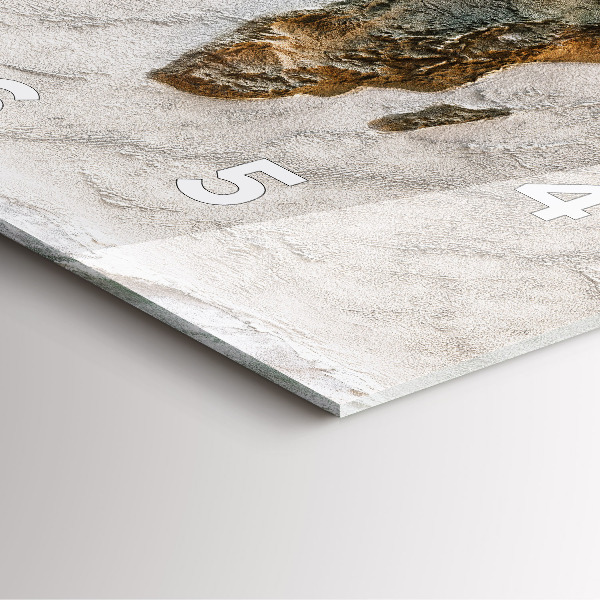 Orologio quadrato Mappa del vecchio mondo