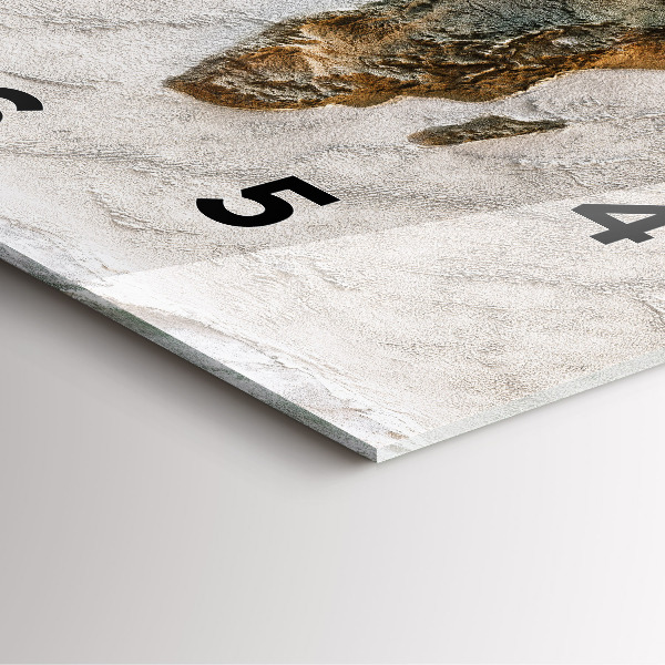 Orologio quadrato Mappa del vecchio mondo