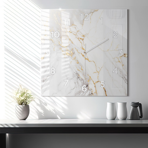 Orologio quadrato Marmo decorativo