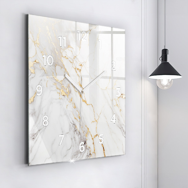 Orologio quadrato Marmo decorativo