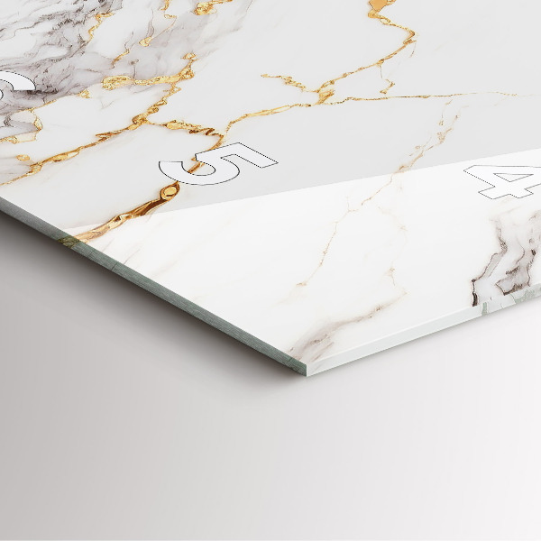 Orologio quadrato Marmo decorativo