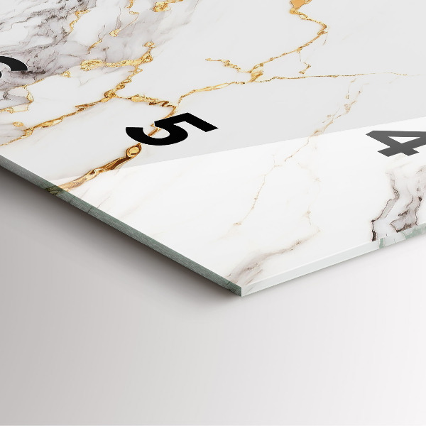 Orologio quadrato Marmo decorativo