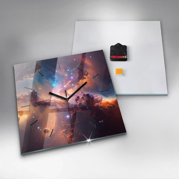 Orologio quadrato Il mondo cosmico delle stelle