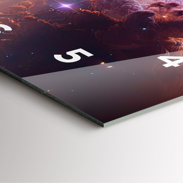 Orologio quadrato Il mondo cosmico delle stelle