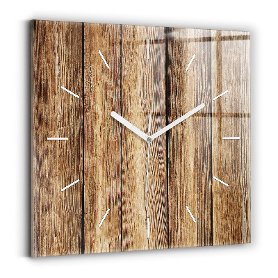 Orologio quadrato Tavole di legno