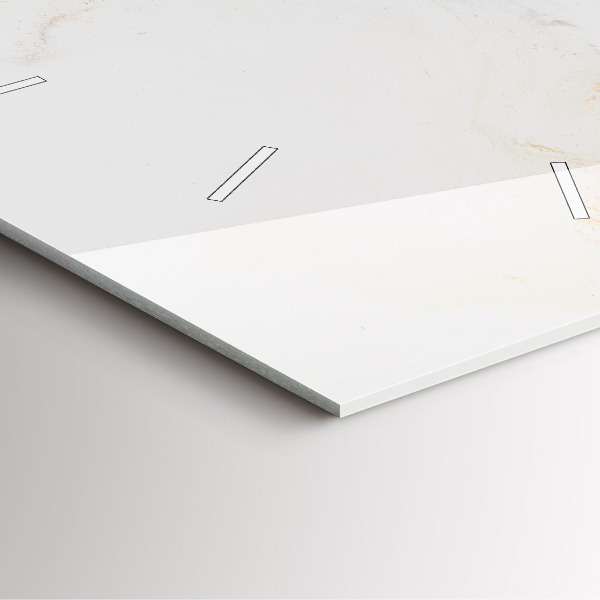 Orologio quadrato Marmo artistico