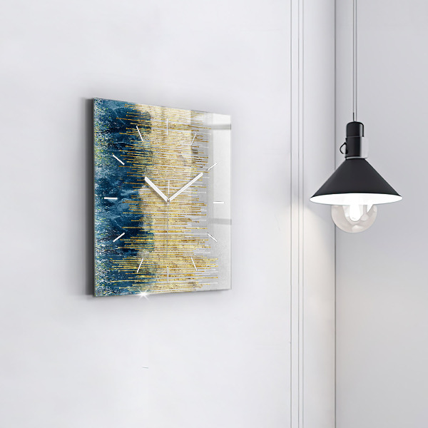 Orologio quadrato Motivo decorativo e oro