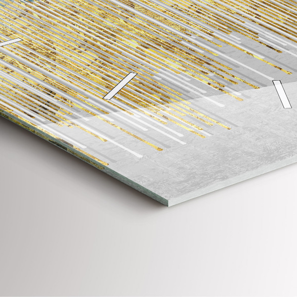 Orologio quadrato Motivo decorativo e oro