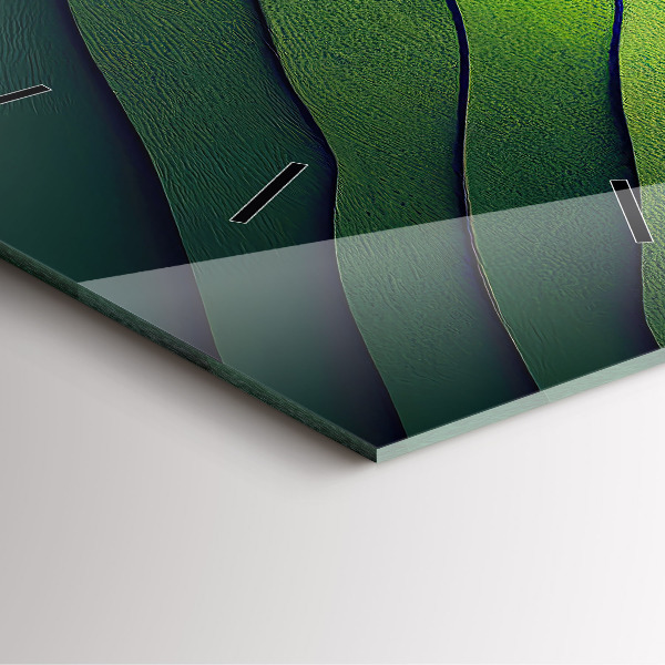 Orologio quadrato Campi verdi astratti