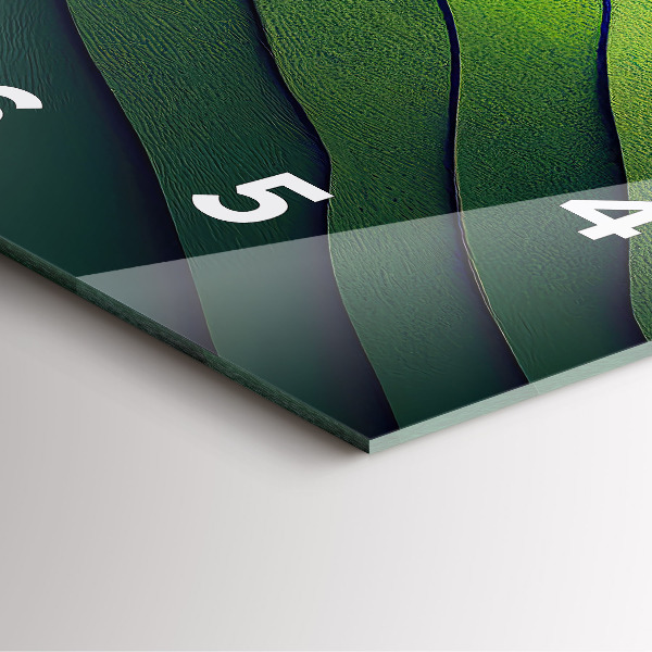 Orologio quadrato Campi verdi astratti