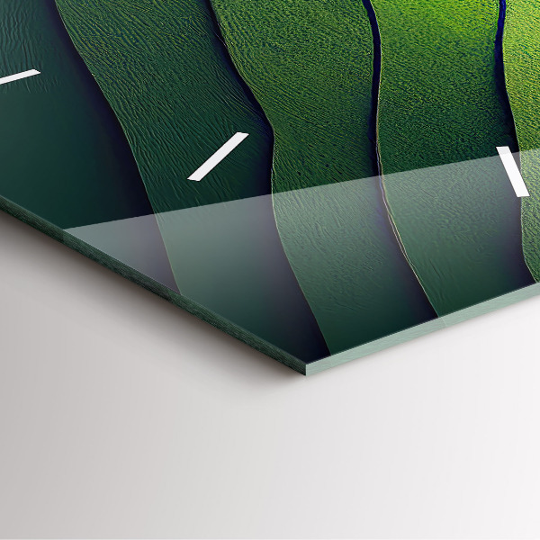 Orologio quadrato Campi verdi astratti