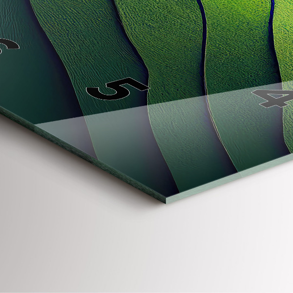 Orologio quadrato Campi verdi astratti