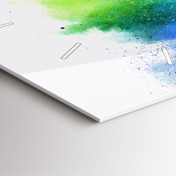 Orologio quadrato Arcobaleno astratto