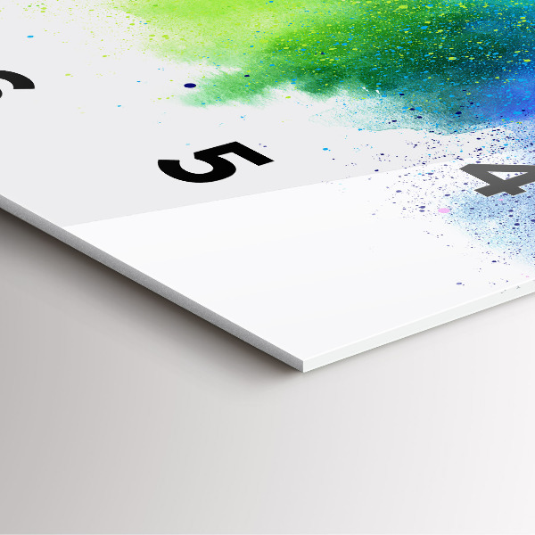 Orologio quadrato Arcobaleno astratto