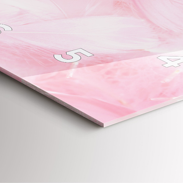 Orologio quadrato Piume – astratto