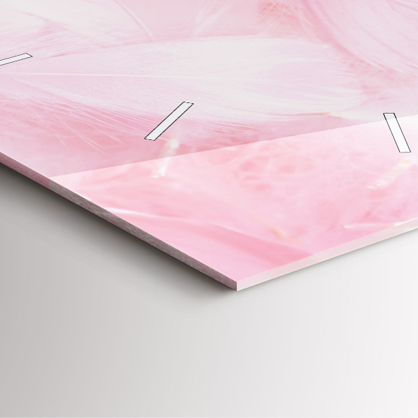 Orologio quadrato Piume – astratto