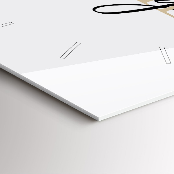 Orologio quadrato Iscrizione di famiglia