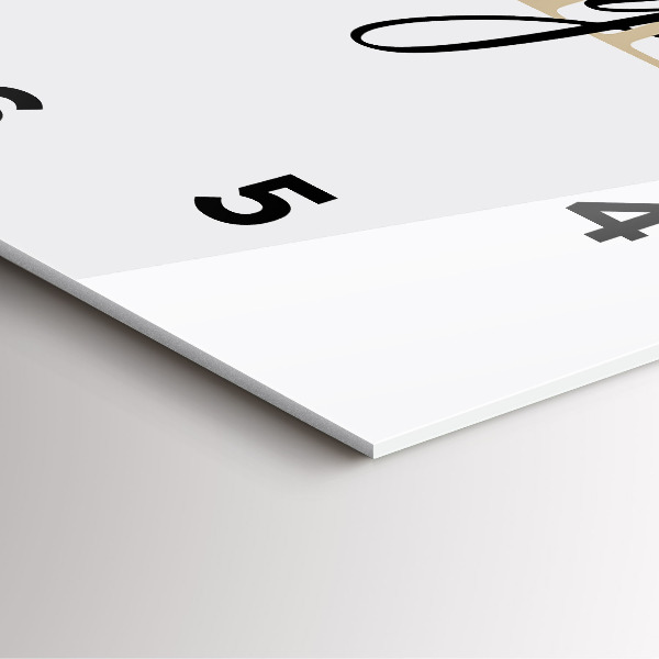 Orologio quadrato Iscrizione di famiglia