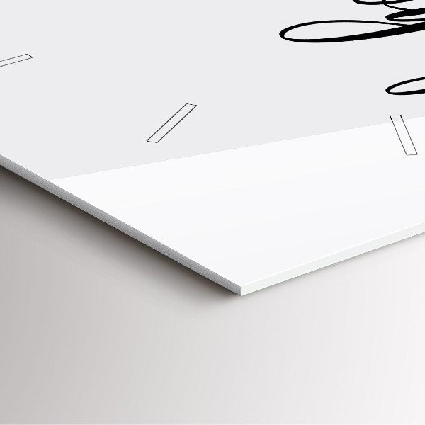 Orologio quadrato La scritta Bon voyage