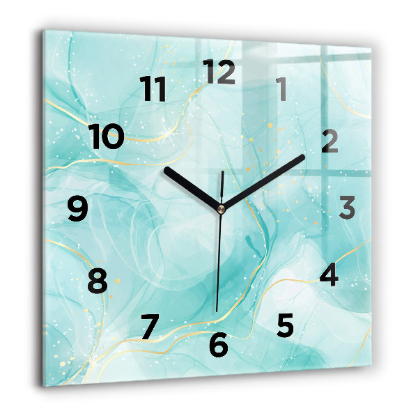 Orologio quadrato Marmo astratto