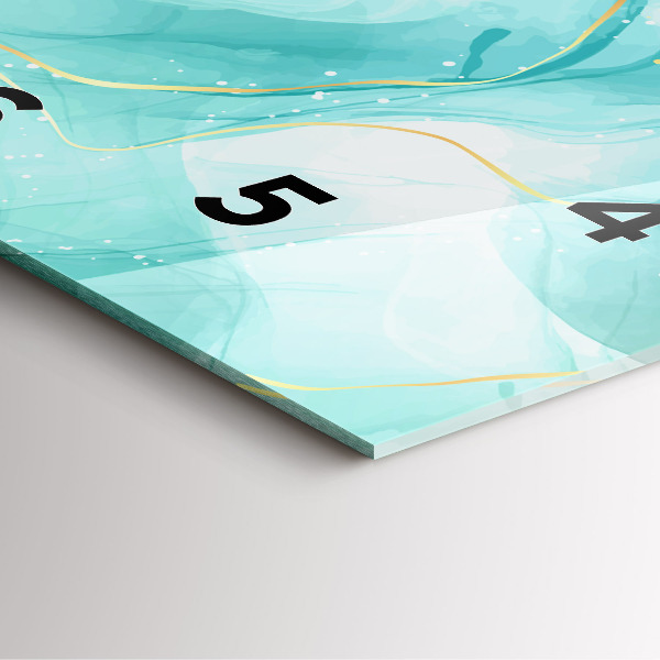 Orologio quadrato Marmo astratto