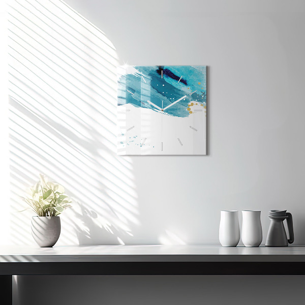 Orologio quadrato Pennellate