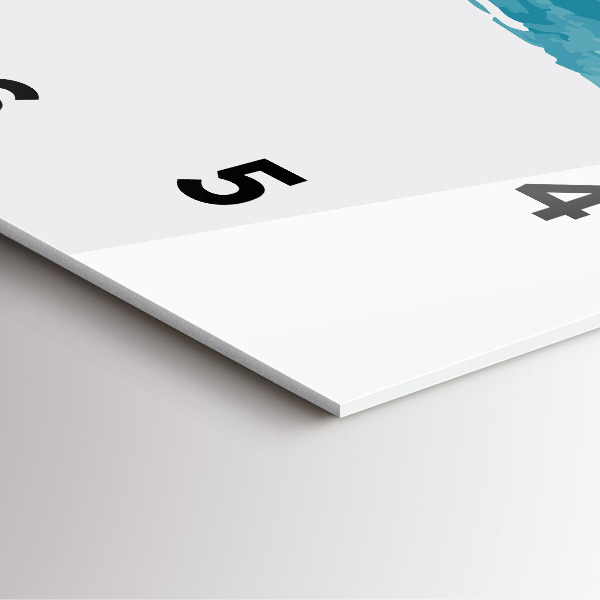 Orologio quadrato Pennellate